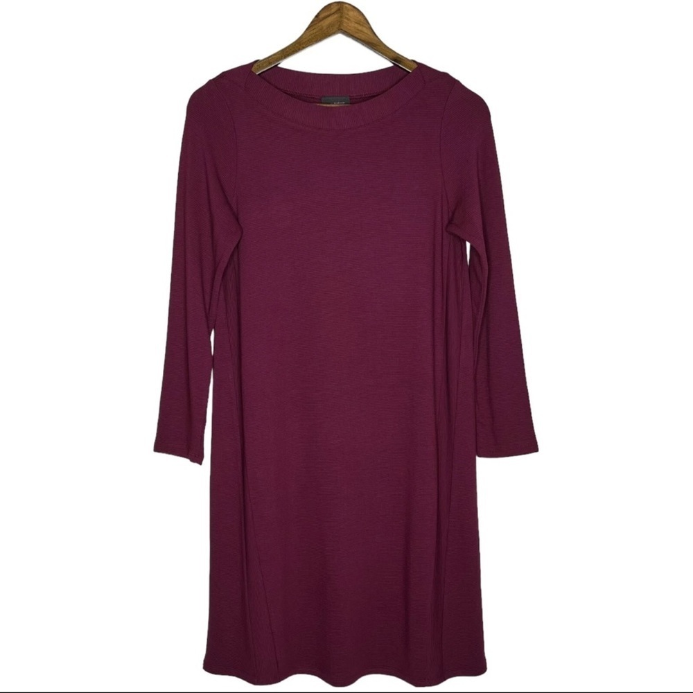 J. Jill Bordeaux Wearever Collection Sweater Dress